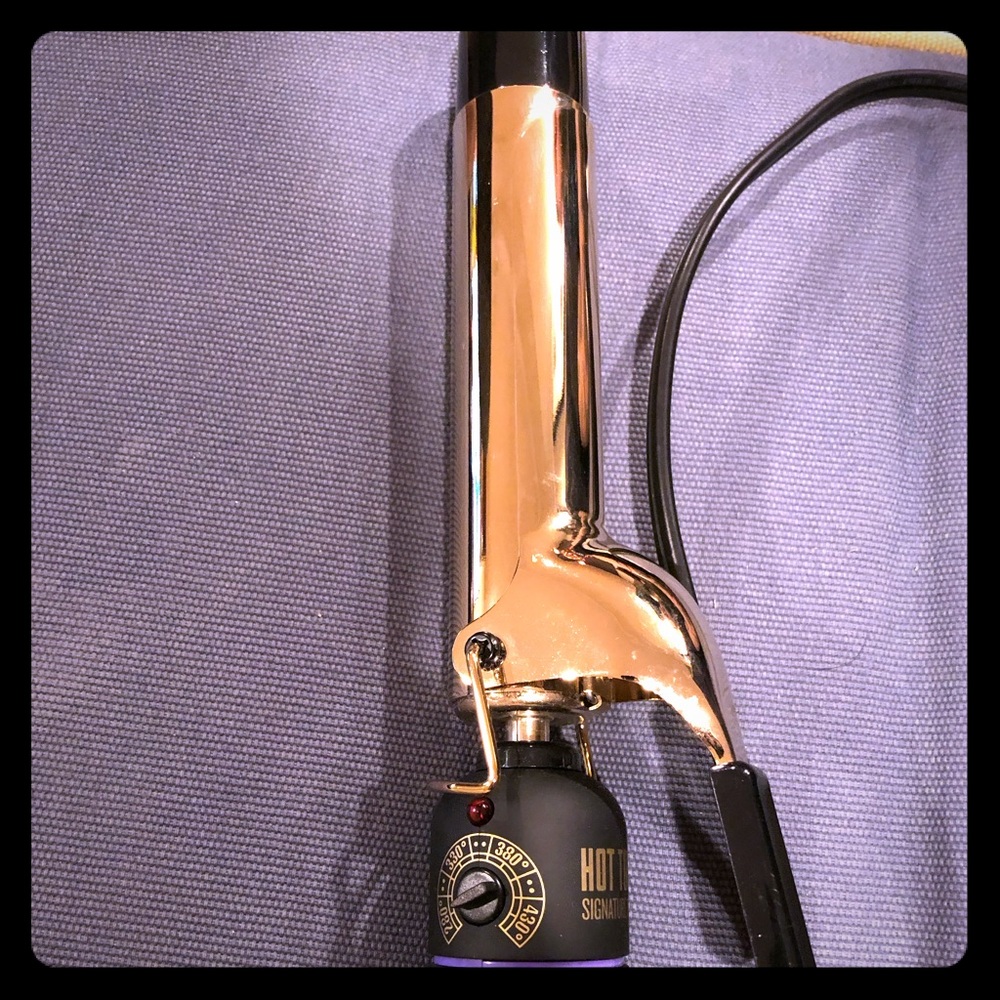 1.5inch gold plated hot tools curling iron